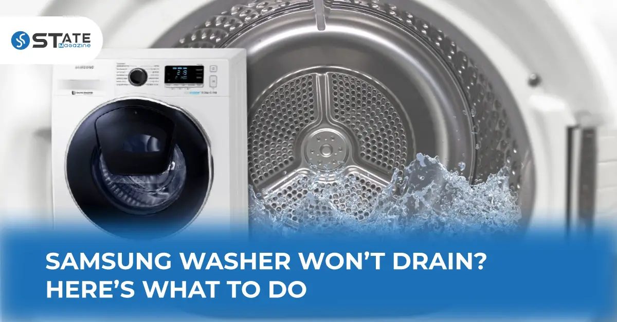 samsung washer won't drain