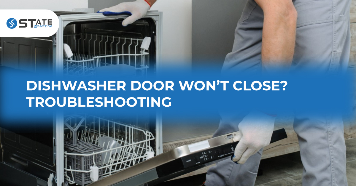 dishwasher door won't close