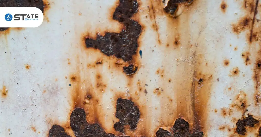 Rust Patches on the Lid of Washing Machine